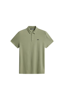 Peat Polo in Oil Green by J.Lindeberg