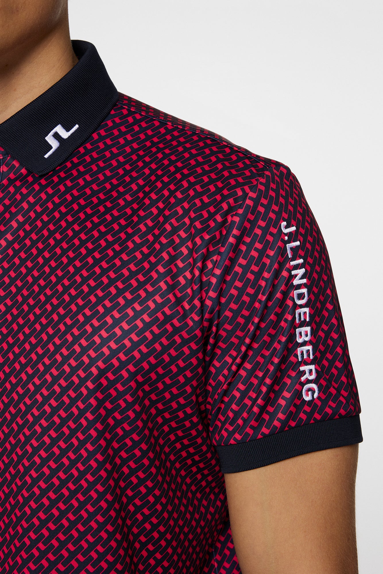 Men | Tour Tech Print Polo | Tour Geo Navy S