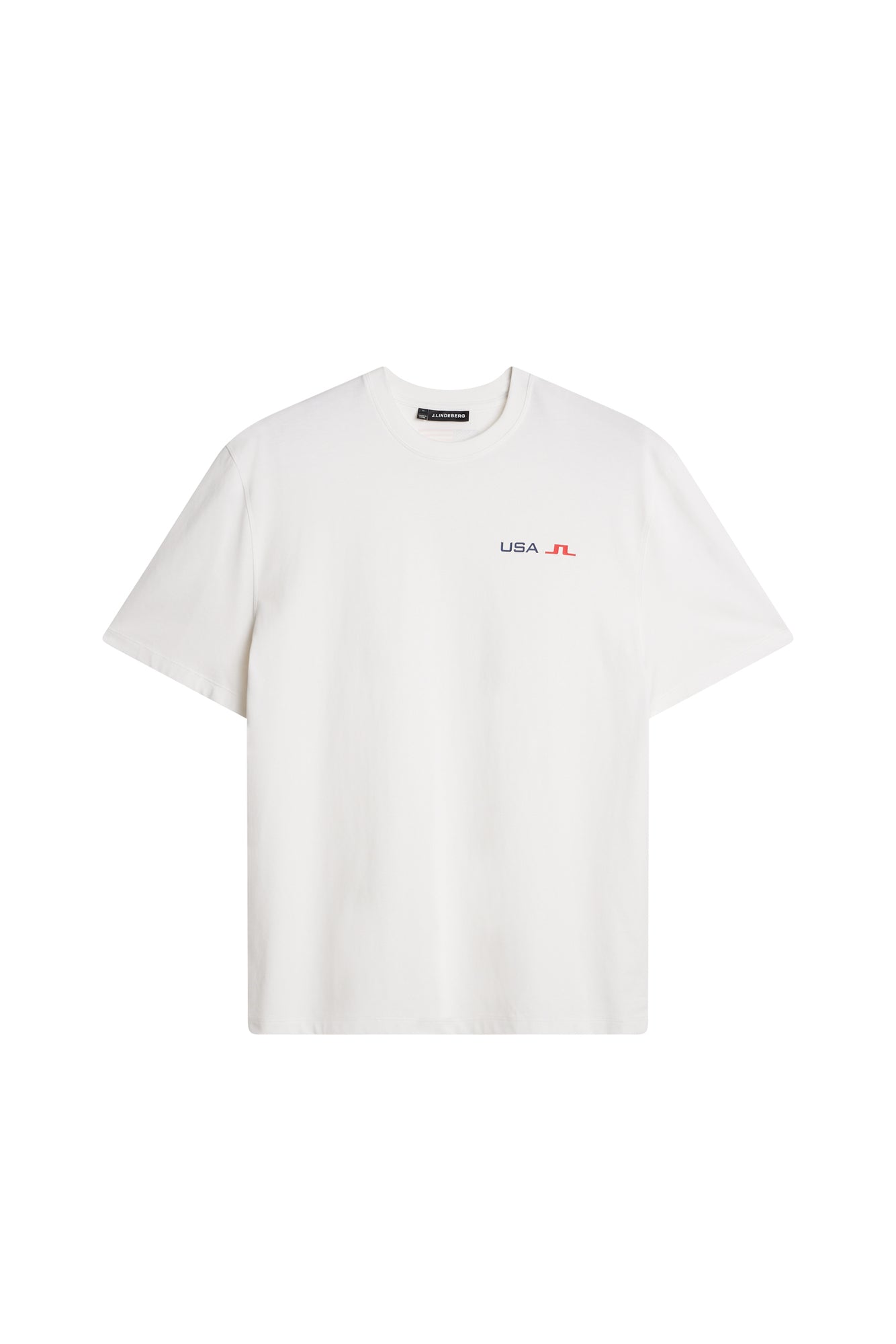 Elie Unisex T-Shirt in White by J.Lindeberg