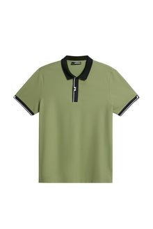 Bay Slim Polo in Oil Green by J.Lindeberg