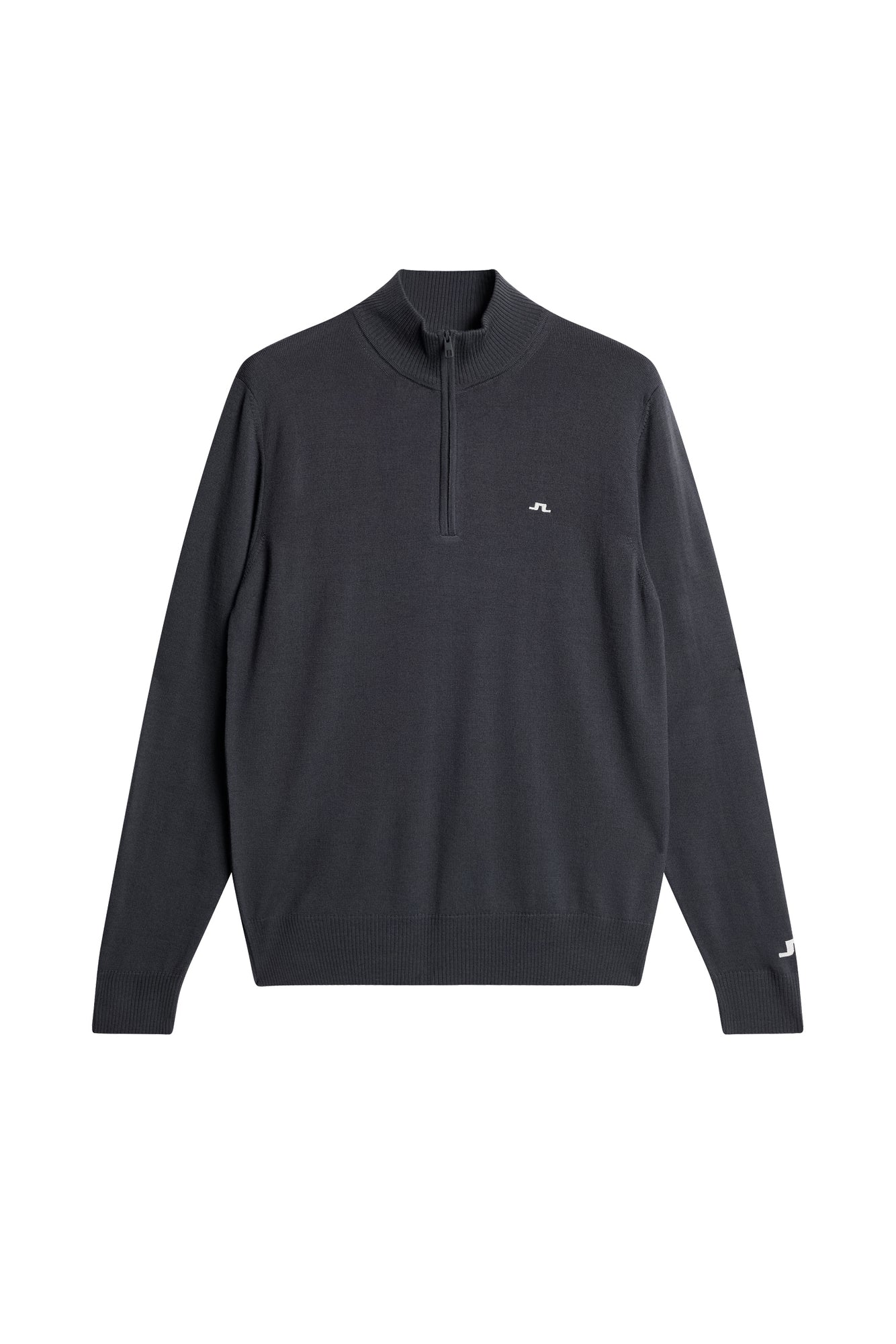 Kian Zipped Sweater in Asphalt by J.Lindeberg