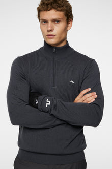 Men | Kian Zipped Sweater | Asphalt