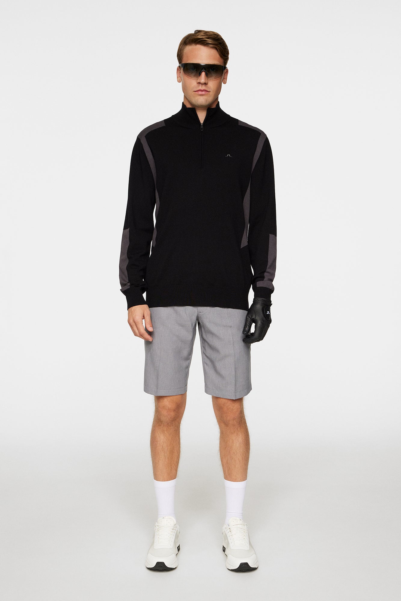 Men | Kendrick Knitted Zip Sweater | Black (V1)