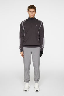 Men | Kendrick Knitted Zip Sweater | Asphalt