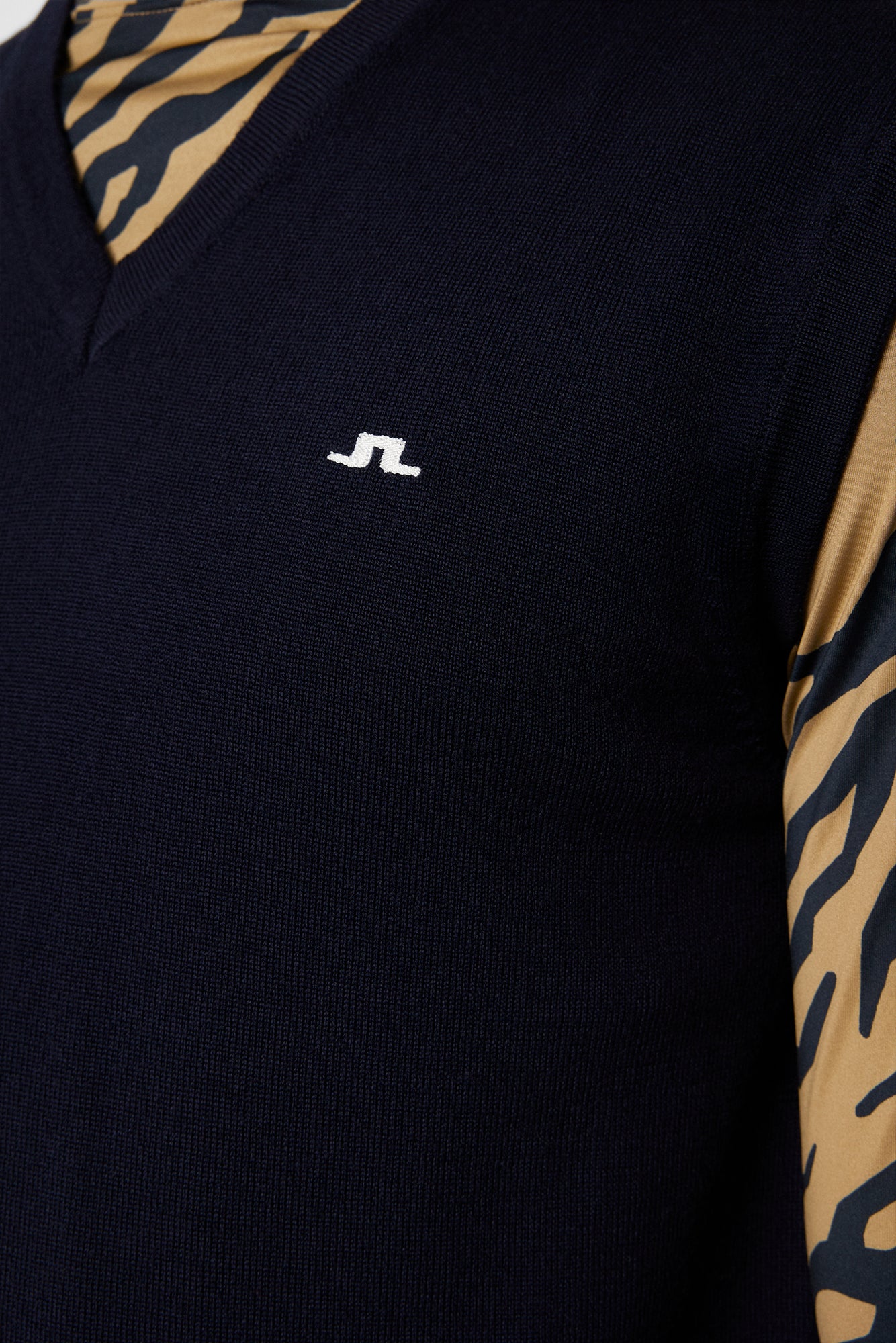 Men | Liam Knitted Vest | JL Navy