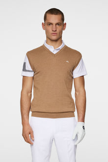 Men | Liam Knitted Vest | Tigers Eye