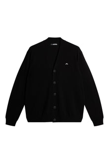 Lucas Knitted Cardigan in Black by J.Lindeberg