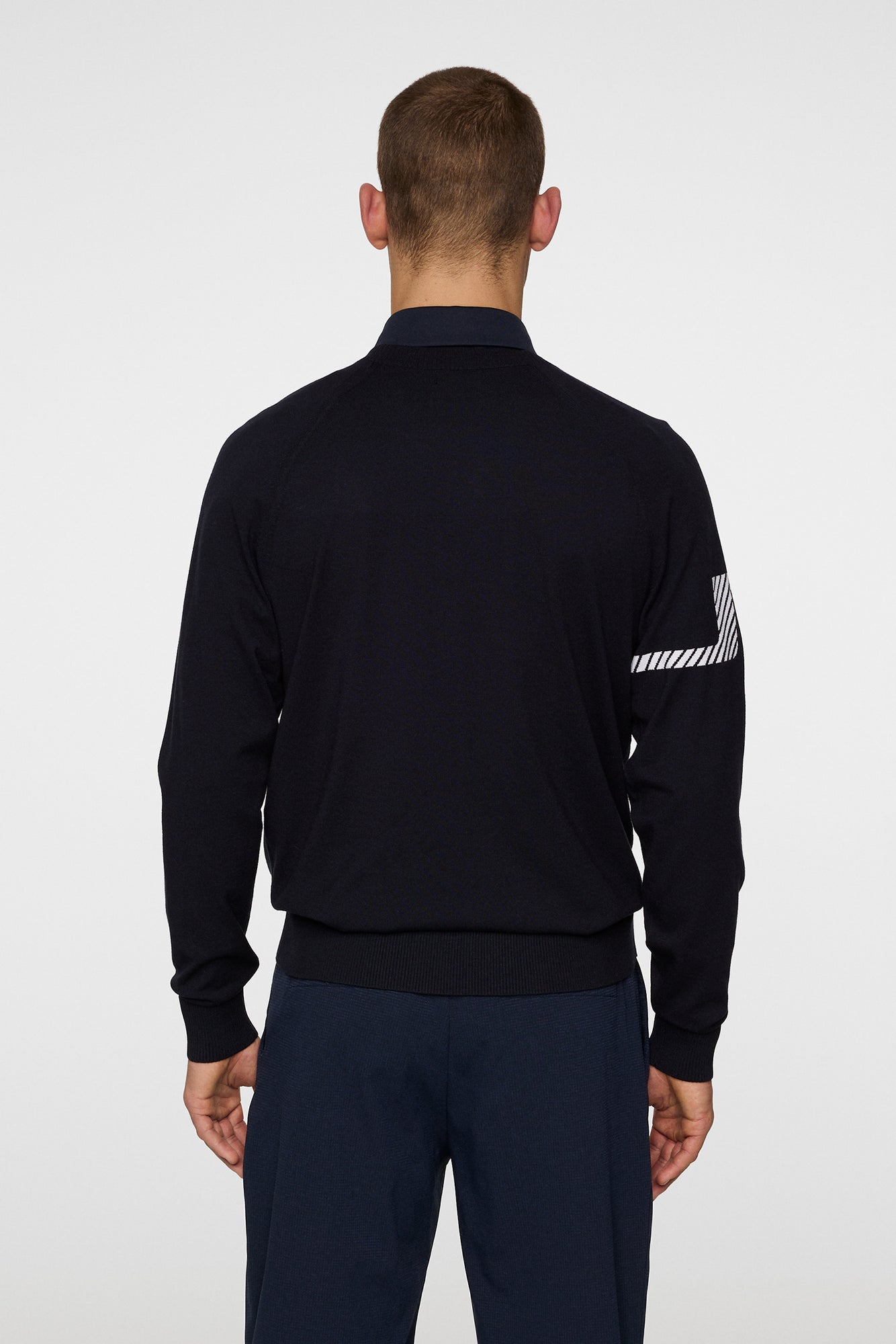 Men | Heath Knitted Sweater | JL Navy