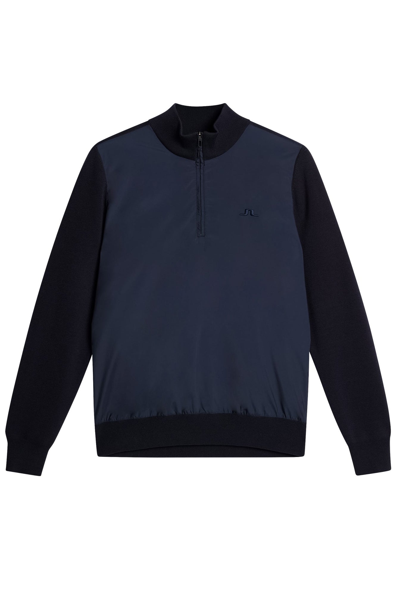 Rob Hybrid Quarter Zip in JL Navy by J.Lindeberg