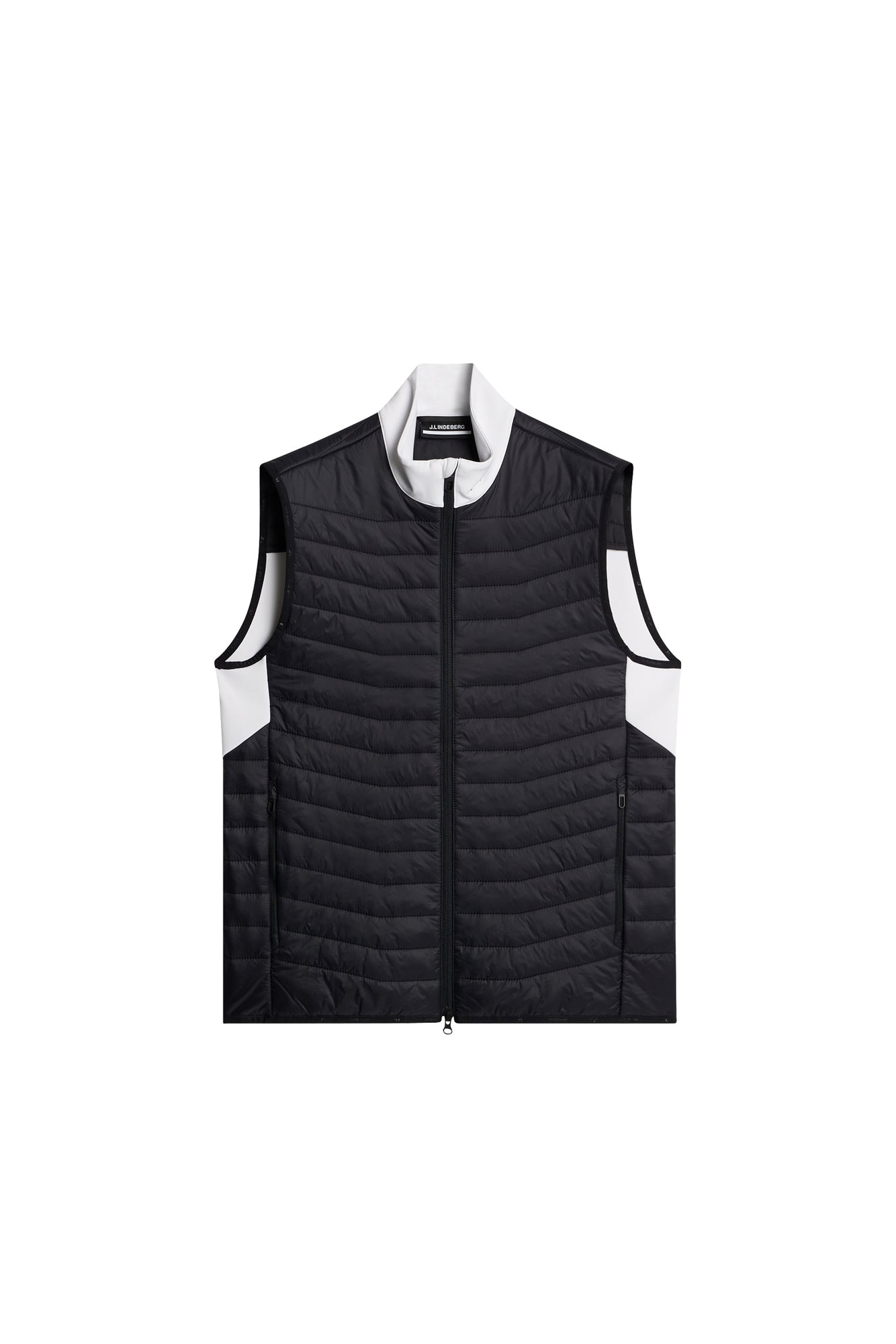 Holden Quilt Hybrid Vest in White by J.Lindeberg