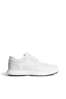 Fairway Brogue Golf Sneaker in White by J.Lindeberg