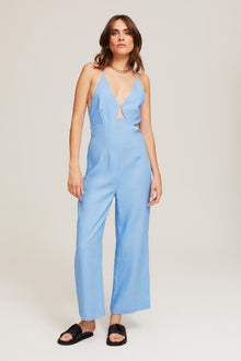 Nadia Jumpsuit | Malibu Blue