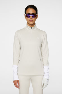 Women | W Aerial Quarter Zip Mid Layer | Moonbeam