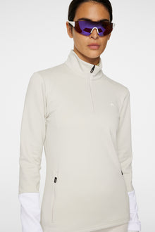 Women | W Aerial Quarter Zip Mid Layer | Moonbeam