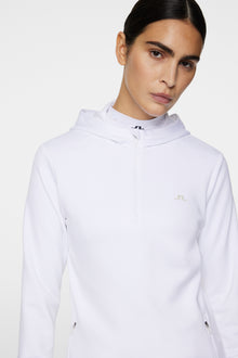Women | W Aerial Quarter Zip Hood | White