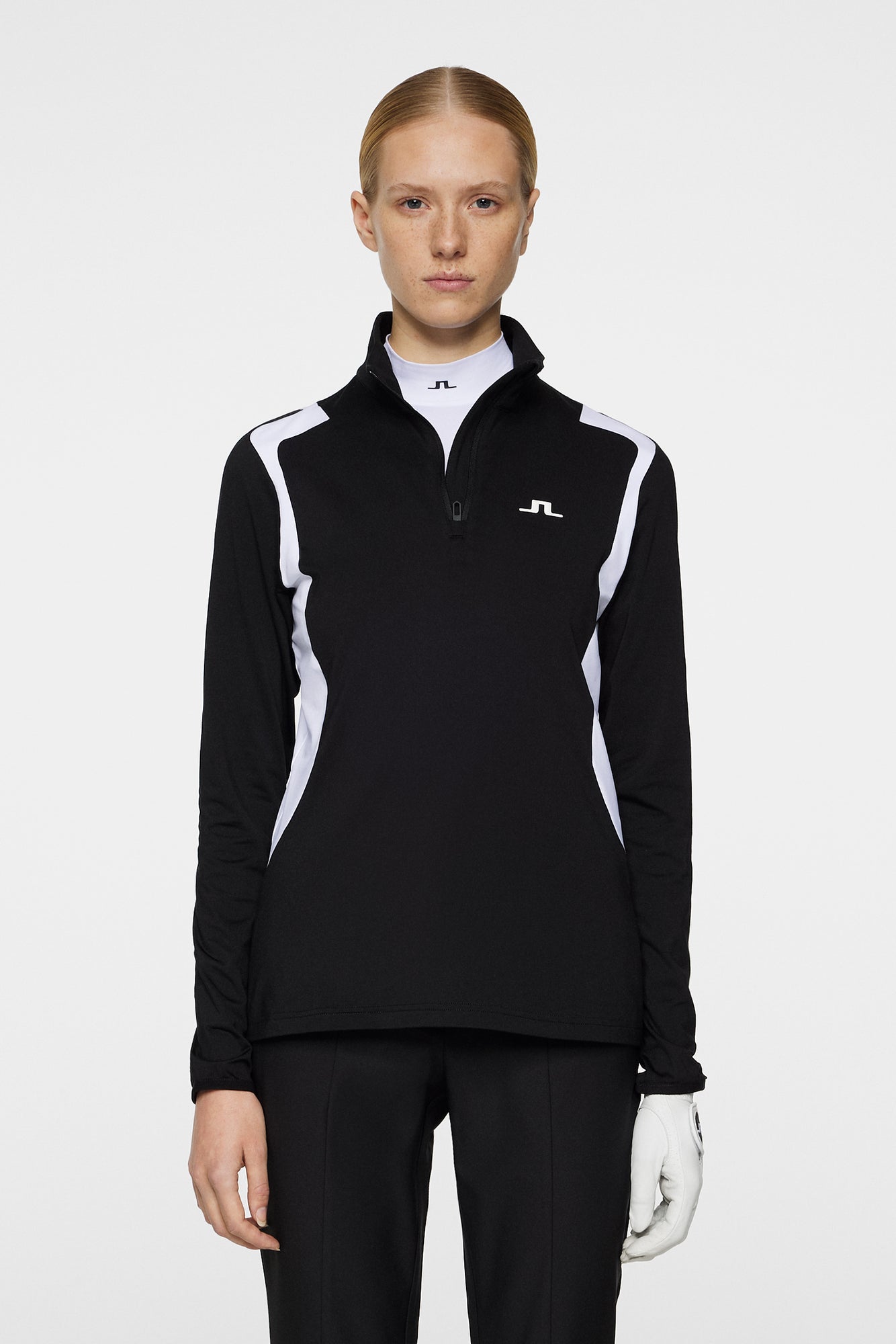 Women | Mae Quarter Zip Mid Layer | Black