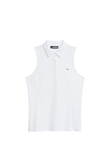 Dena Sleeveless Top in White by J.Lindeberg