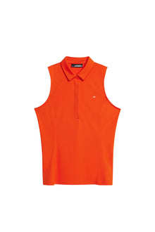 Dena Sleeveless Top in Tangerine Tango by J.Lindeberg
