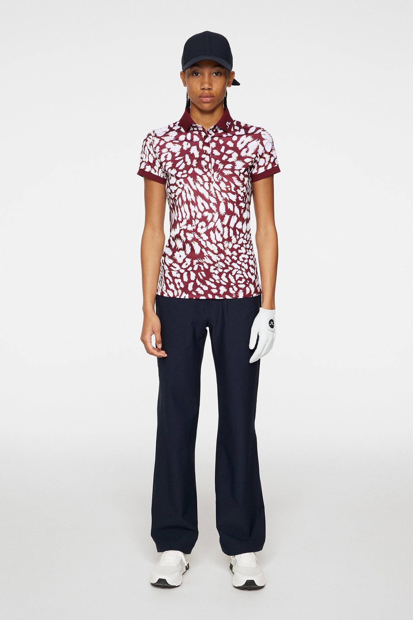 Women | Tour Tech Print Polo | Glitch Leo Lime