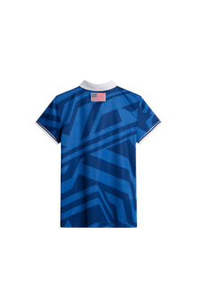 Women | Felicite Print Polo | US Golf Blue