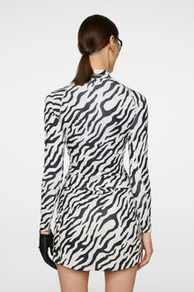 Women | Ella Print Compression Top | Tour Tiger Moonbeam M