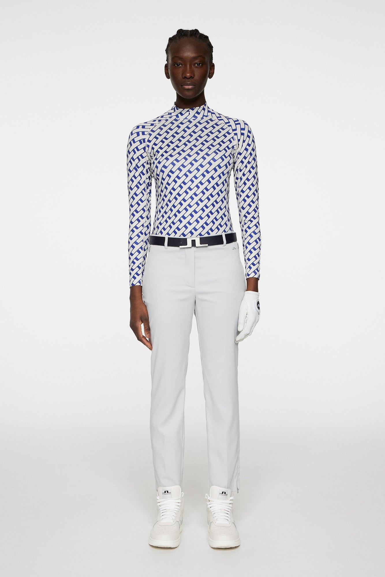 Women | Ella Print Compression Top | Tour Geo Moonbeam M