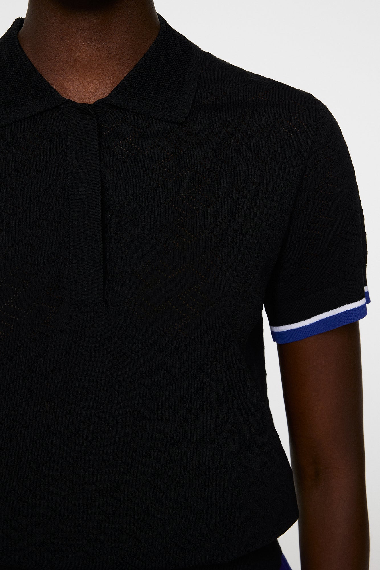 Women | Lomi Knitted Polo Shirt | Black