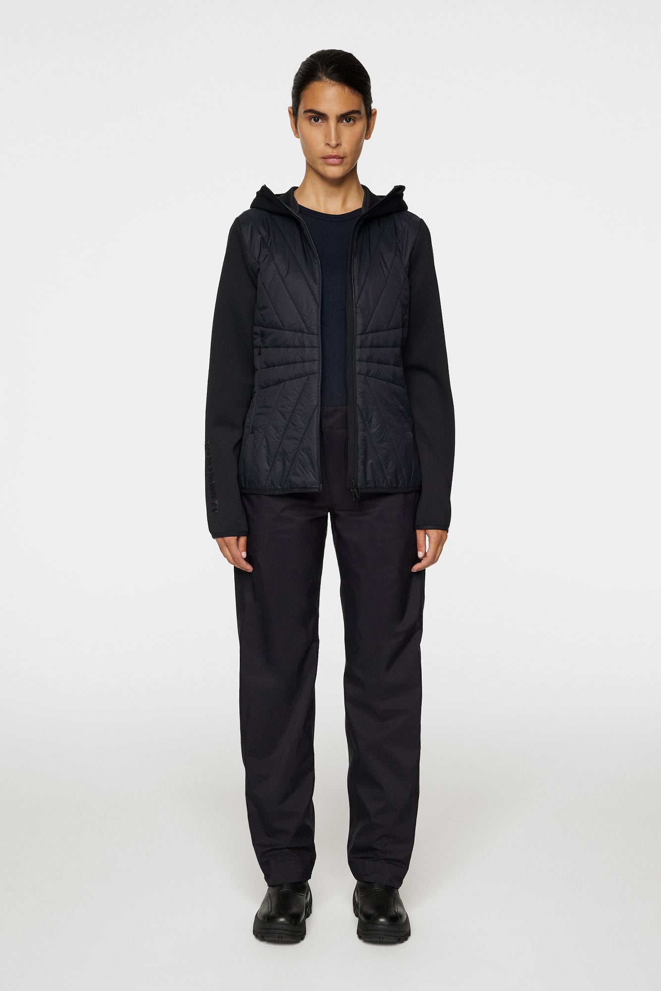 Women | Holma Quilt Hybrid Hood | Black