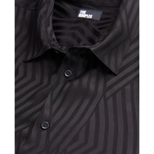 Geometric Jacquard Shirt | Men | Black