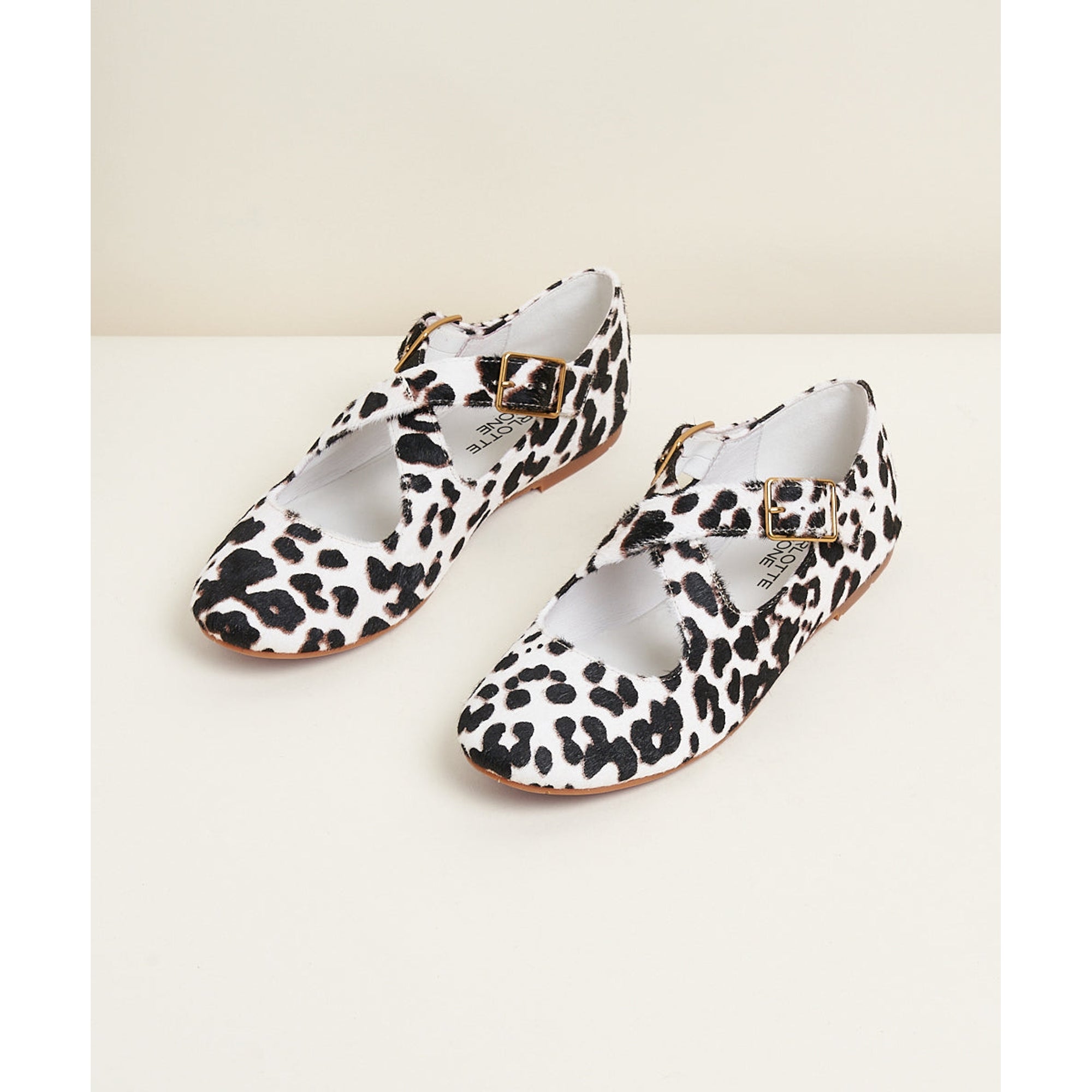 Georgie Calf-Hair Ballet Flat | Leopard