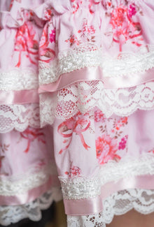 Girl | Amelia Pink Flower Print Skirt