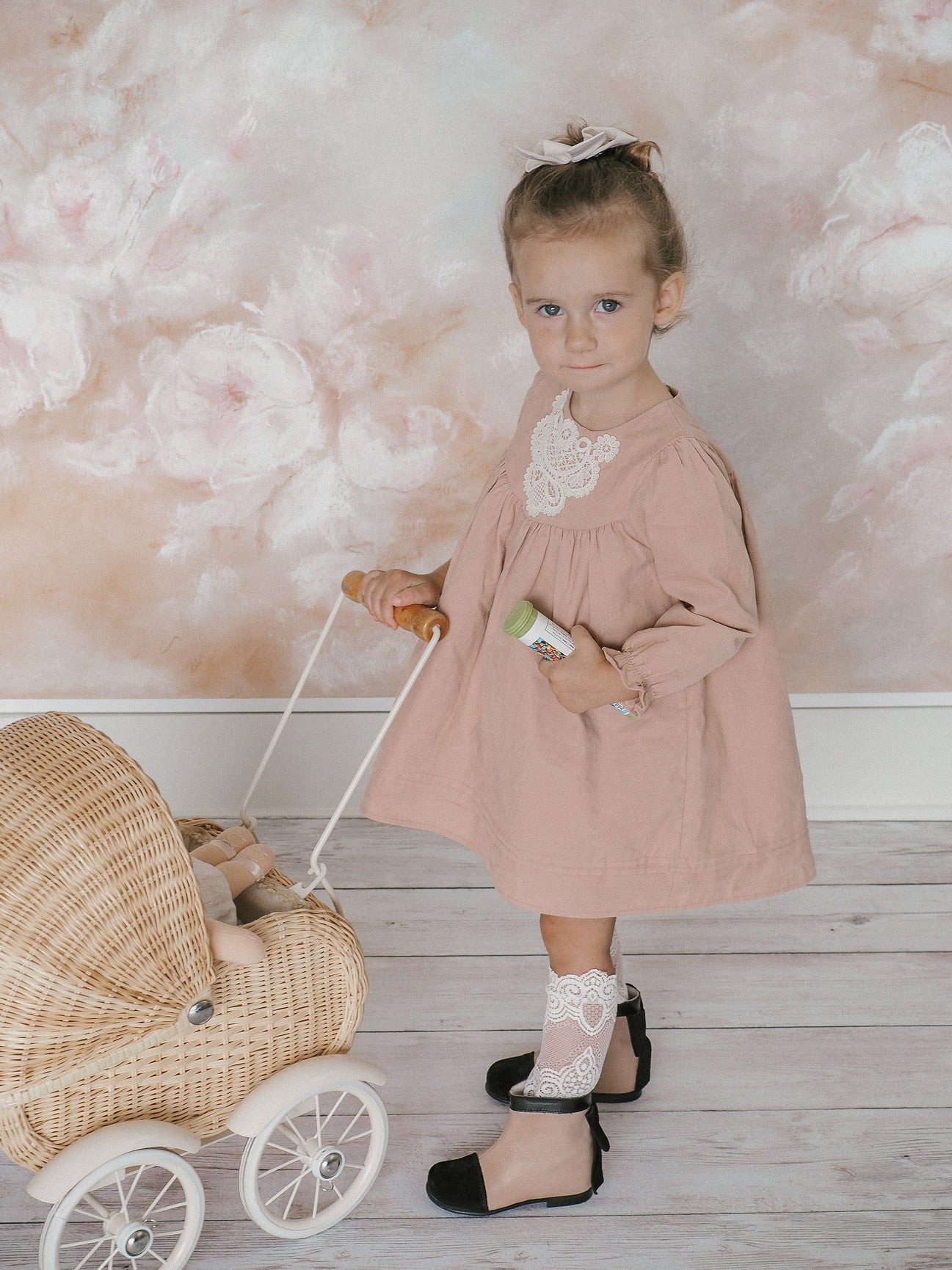 Girl | Clara Leather Booties | Pink x Black