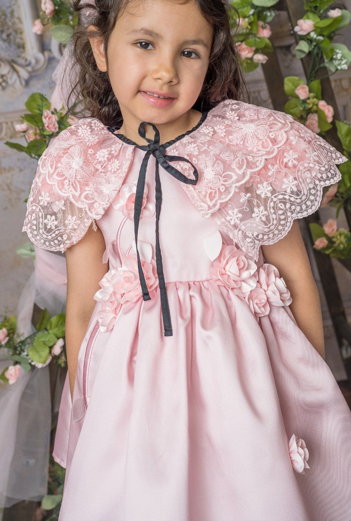 Girl | CocoPink Lace Cape | Pink