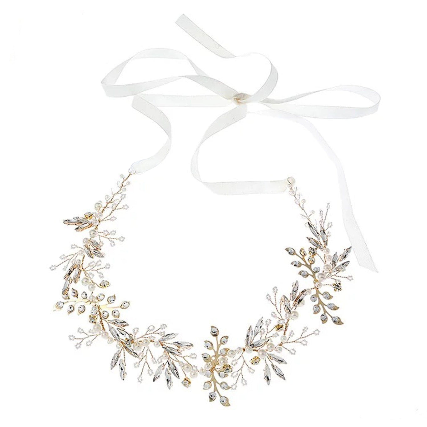 Girl | Flower Hair Garland | Silver