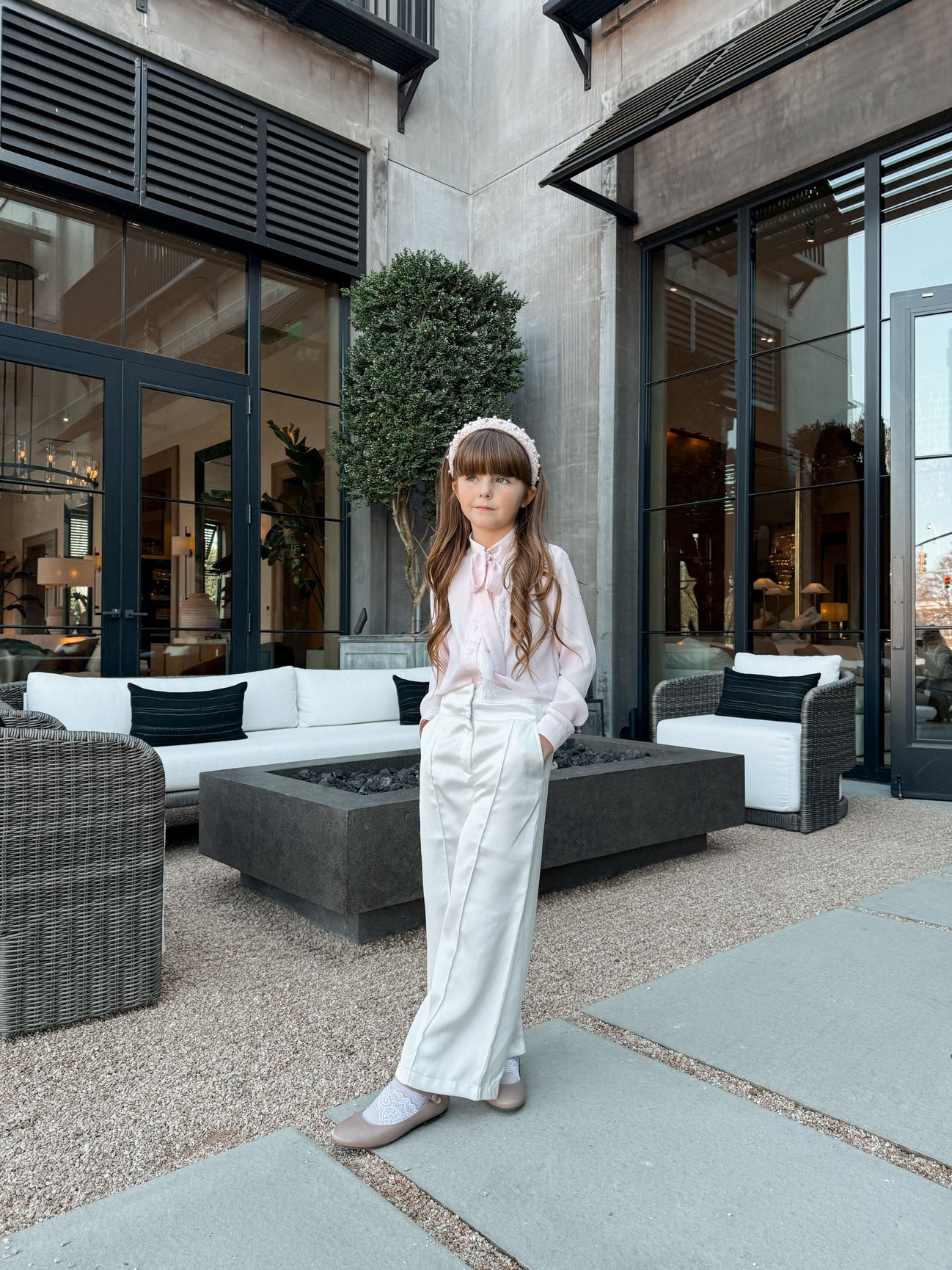 Girl | Gwen Wide Leg Pants | White