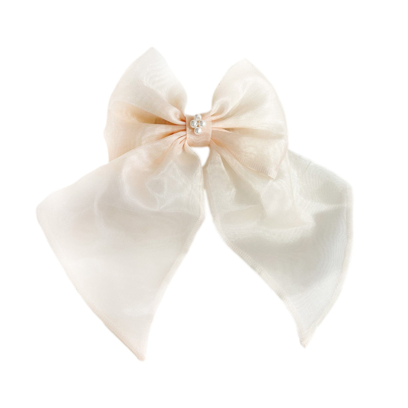 Girl | Helena Organza Hair Bow | Beige