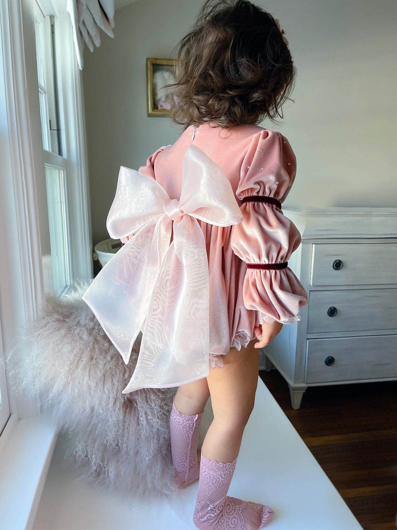 Girl | Juliette Velvet Romper