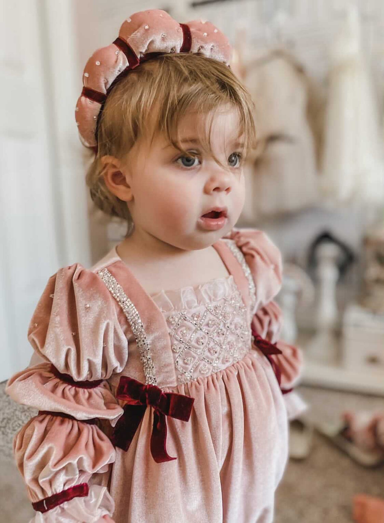 Girl | Juliette Velvet Romper