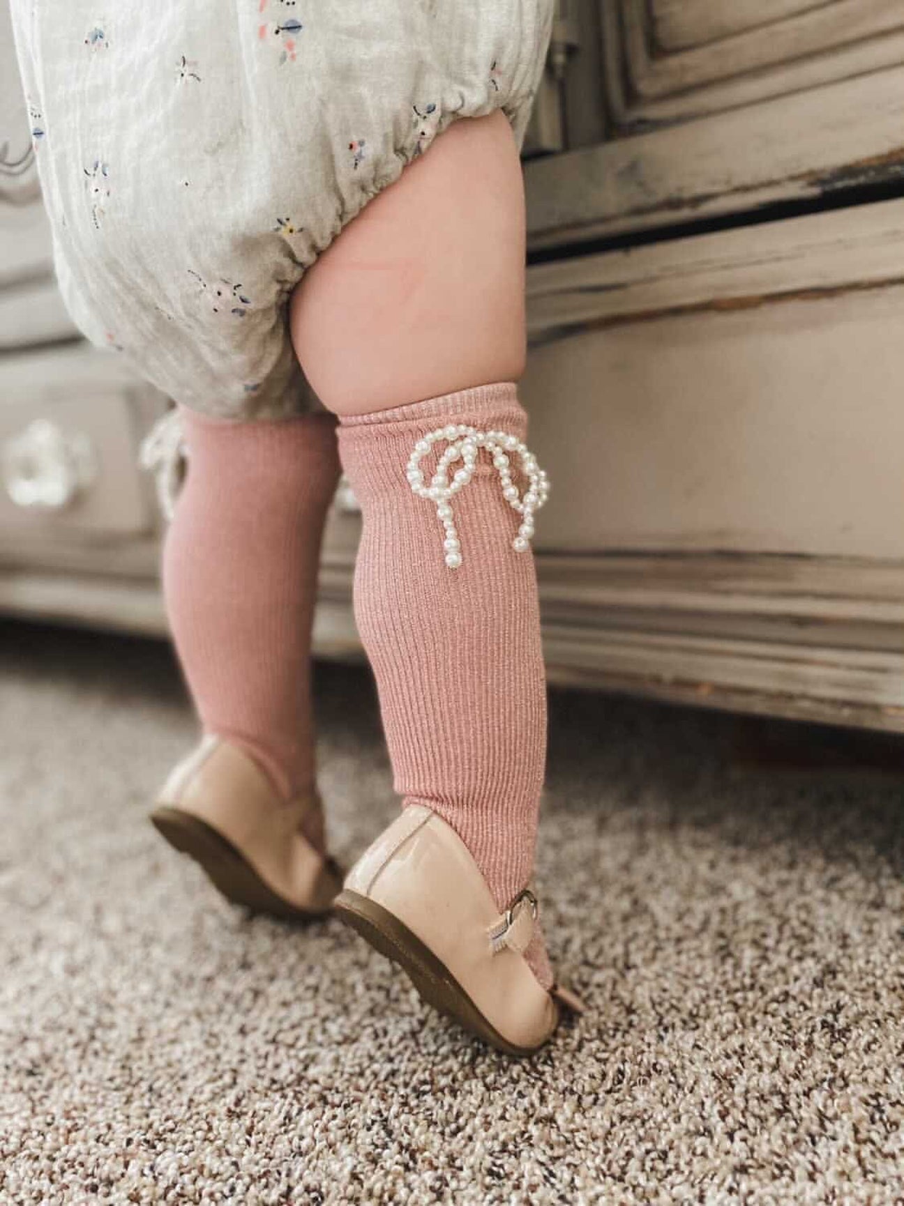 Girl | Perla Shimmer Socks | Pink