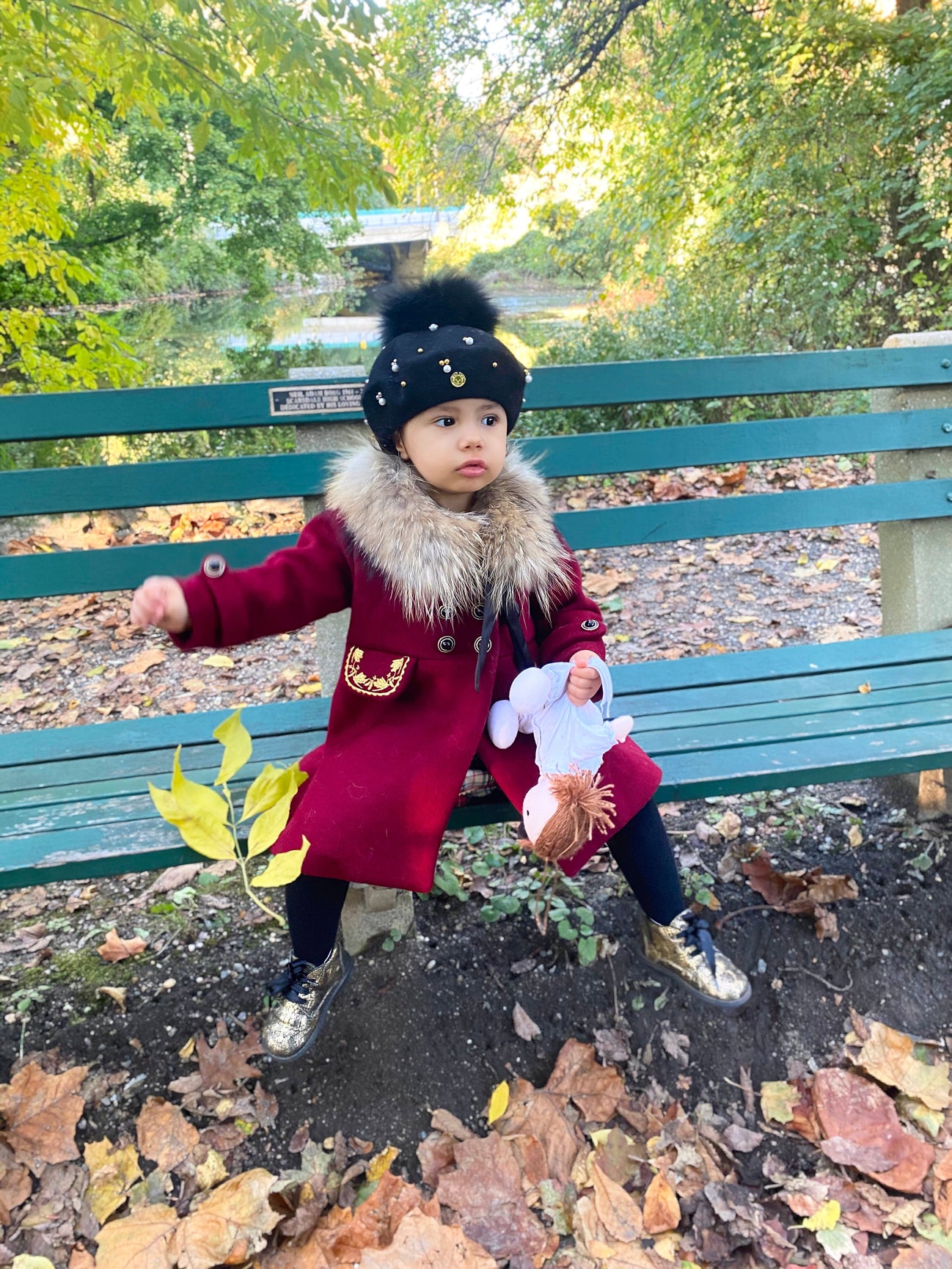 Girl | The Empress Garnet Wool Coat | Red