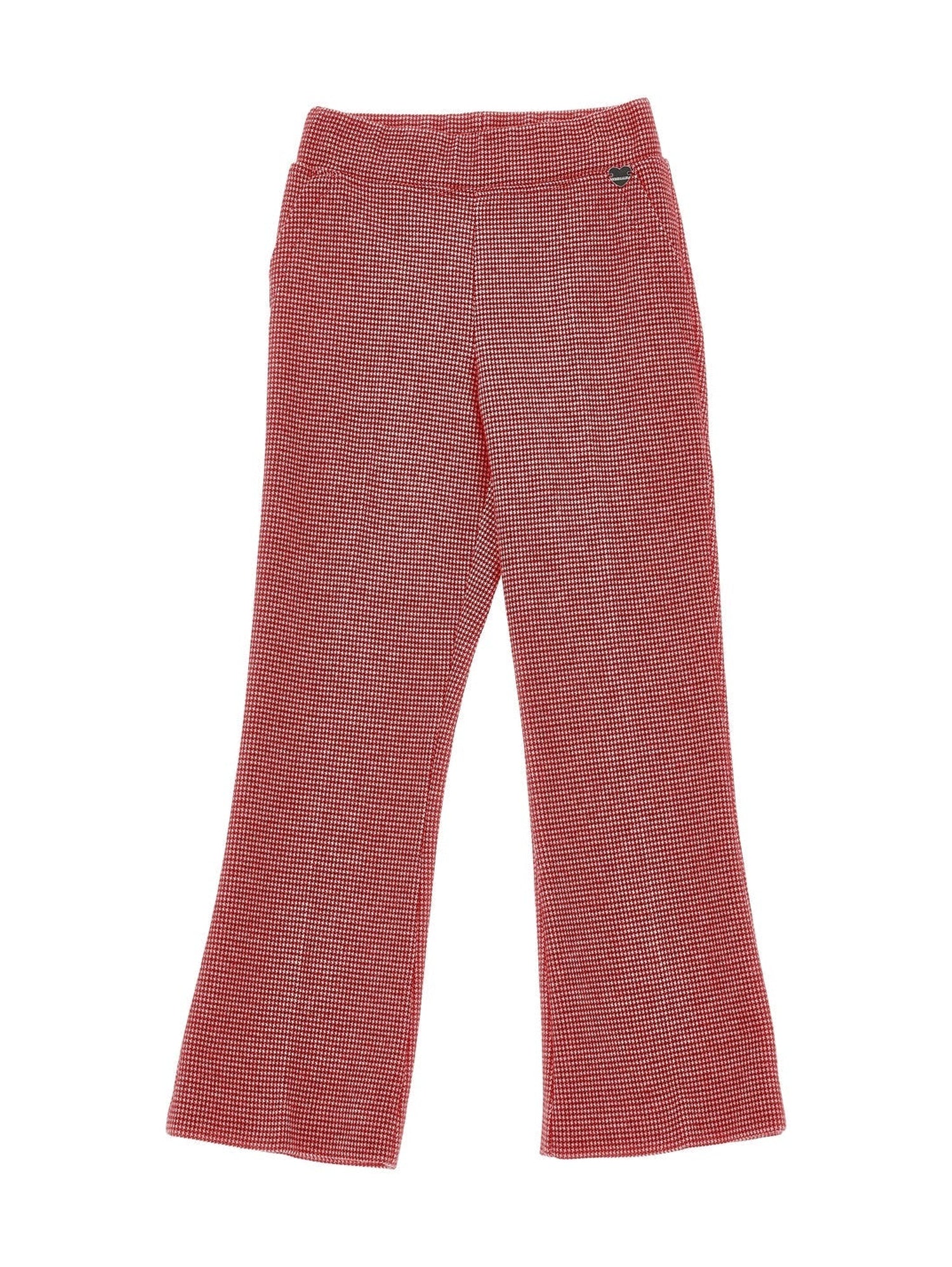 Girls | Houndstooth Trousers | Cream/Ruby