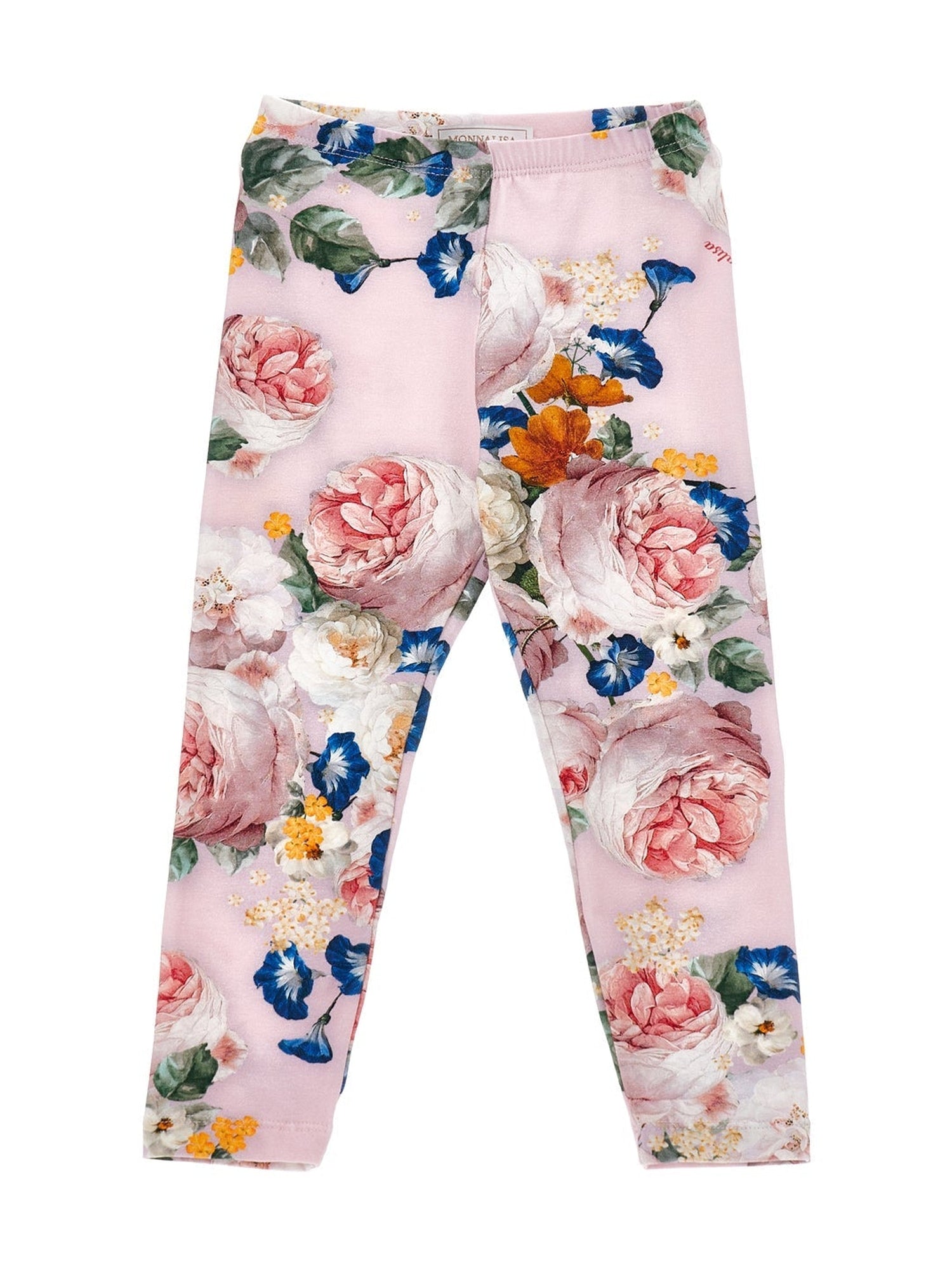 Girls | Rose Jersey Leggings | Onion/Multicolor