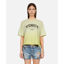 Gradient T-Shirt With Venice Serigraphy | Women | Bright Yellow