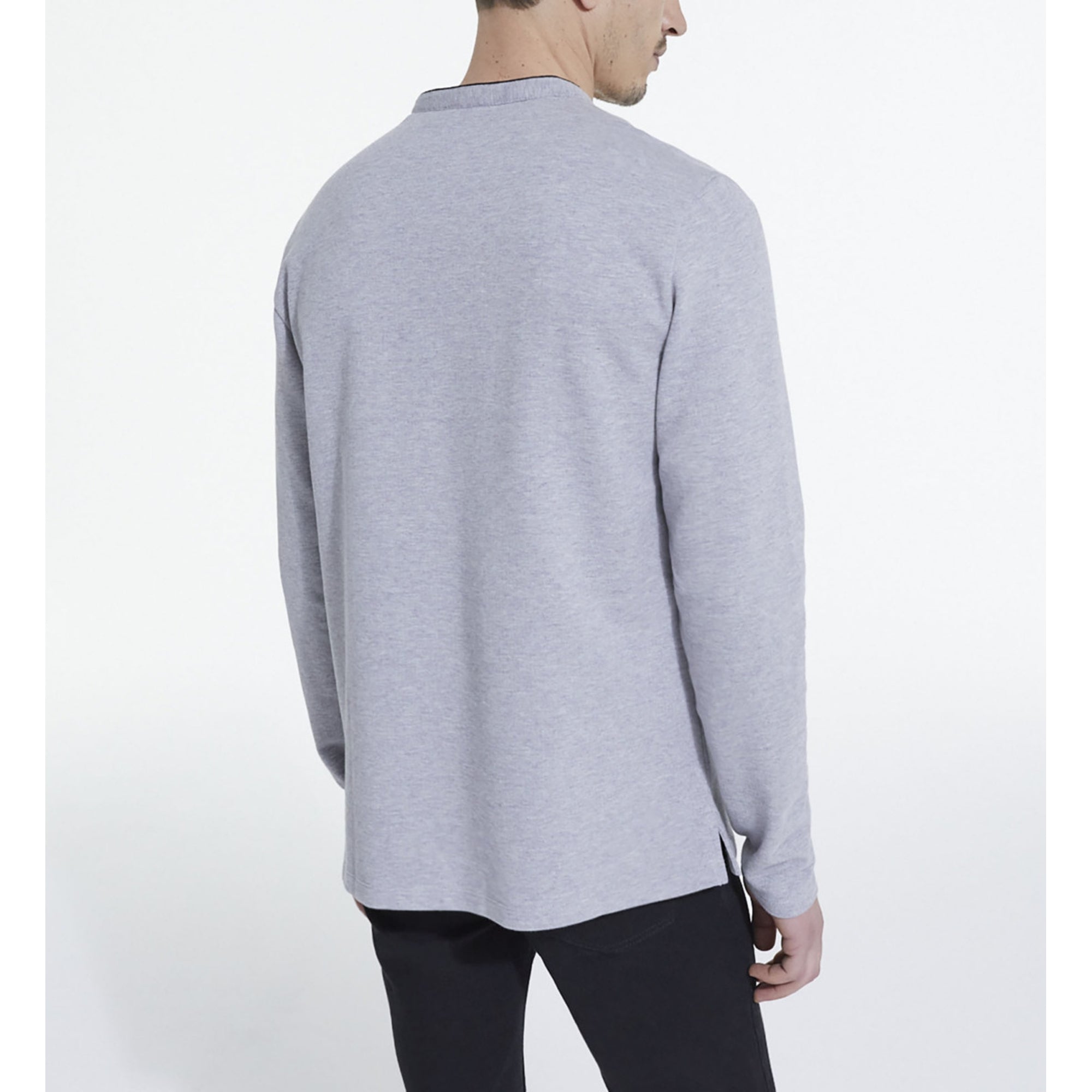 Gray Polo | Men | Grey Melange