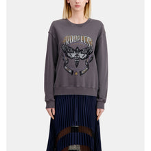 Gray Sweatshirt With Skull Butterfly Serigraphy | Women | Carbone