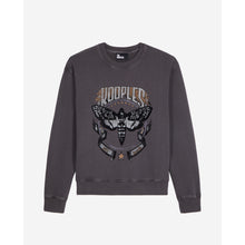 Gray Sweatshirt With Skull Butterfly Serigraphy | Women | Carbone