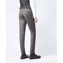 Gray Wool Check Suit Pants | Men | Dark Grey