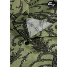 Green Printed Short Sleeve Shirt | Men | Khaki Black