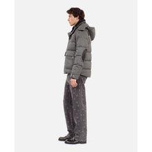 Grey Flannel Down Jacket | Men | Gris Clair