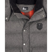 Grey Flannel Down Jacket | Men | Gris Clair